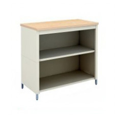 Mail Room Office Adjustable Height Table 36"W x 30"D Extra Deep Open Storage Table with 2 Lower Shelves